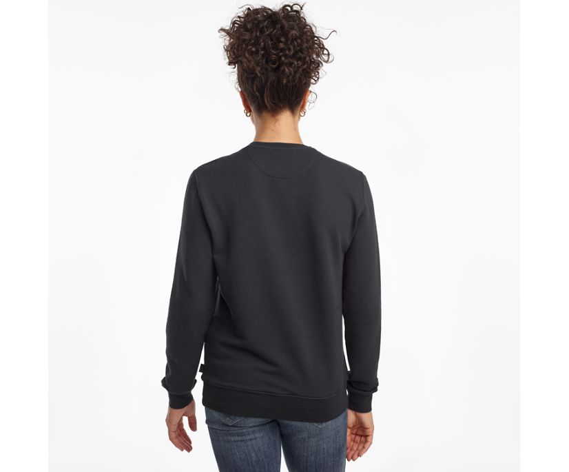 Saucony Rested Crewneck Women's Shirts Black | Canada 280ZUTG